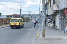 La zona del crimen en el barrio quiteño Martha Bucaram.