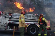 Incendio forestal Quito