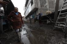 Las fuertes lluvias afectaron a varios sectores de la capital.