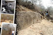 Bosque petrificado en cantón Las Lajas