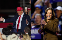 Donald Trump y Kamala Harris, candidatos a la presidencia de Estados Unidos.