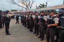 La Policía Nacional ejecutó intervenciones dentro de la Penitenciaría del Litoral.