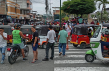 Conmoción en pleno parque central del cantón por un ataque al estilo sicariato.