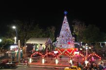 En años anteriores, el árbol de Navidad del Malecón 2000 resplandecía con numerosas luces.