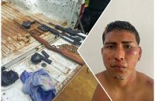 Hombre detenido con armas en Posorja