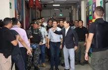 El presidente Daniel Noboa visitó las instalaciones de TC Televisión este 9 de enero.