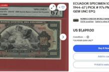 Billete Sucre eBay