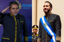 Víctor Arauz y Nayib Bukele