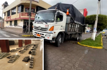 hallan droga en un camión con maíz