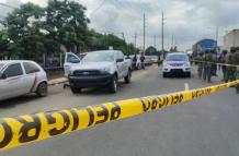 El atentado ocurrió en plena vía a Daule.