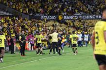 Segundo Castillo ponderó la victoria de Barcelona SC ante Mushuc Runa.