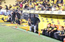 Segundo Castillo, DT de Barcelona SC, ante Independiente del Valle.