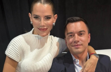 Lavinia Valbonesi y Daniel Noboa.