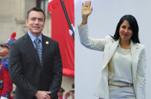Daniel Noboa y Luisa González se enfrentan este domingo por la Presidencia de la República.
