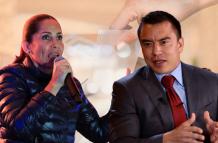 Luisa González y Daniel Noboa
