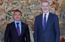 Daniel Noboa y el Rey Felipe VI