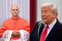 León XIV y Donald Trump.