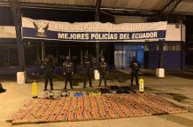 Una gran cantidad de droga fue incautada en Esmeraldas.