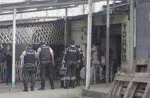 El crimen ocurrió en este taller mecánico. La víctima tenía 26 años.