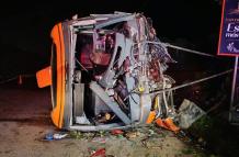 La tragedia involucró a un bus de transporte interprovincial.