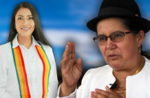 Lourdes Tibán y Gissela Molina