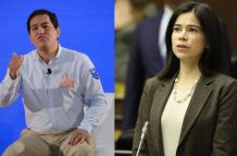 Andrés Arauz y Esther Cuesta