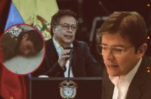 Miguel Uribe y Gustavo Petro