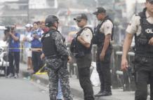 Policia nacional recabando detalles