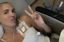 María Teresa Guerrero culmina su segunda quimioterapia.