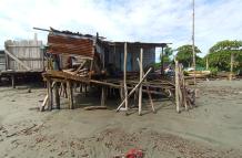 Viviendas afectadas en San Lorenzo por temporal.