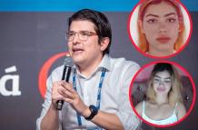 La imagen superior corresponde a Katherine Andrea Martínez, según medios de prensa colombiana. La inferior muestra a la persona que ha sido identificada como ella en contenido de carácter erótico.