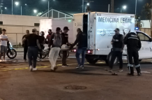 Punto donde la mujer fue asesinada minutos después de salir libre bajo medidas sustitutivas.