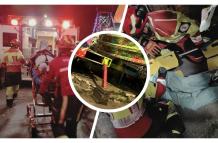 Jóvenes mujeres volaron desde un tagadá en el sector La Vicentina en Quito - Imagen del tagadá previo al accidente