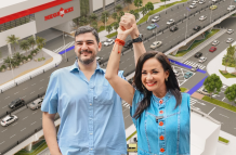 Aquiles Álvarez y Marcela Aguiñaga