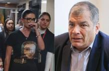 jhajaira urresta y Rafael Correa