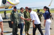 El presidente ecuatoriano Daniel Noboa estuvo en Esmeraldas.