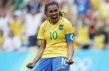 Marta a sus 39 años sigue derrochado clase con la selección de Brasil.