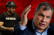 Daniel Salcedo y Rafael Correa.