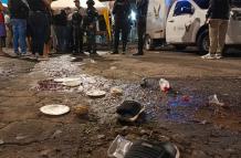 Escena del crimen de la matanza de El Empalme.