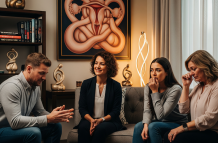 La pareja en cuestión fue a terapia por iniciativa de la esposa afectada.