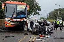Un oficial de policía murió en el accidente de tránsito en Babahoyo.