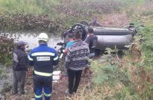 Así quedó el vehículo accidentado.