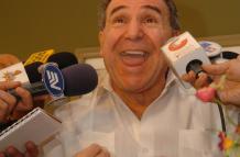 Abdalá Bucaram en 2005, tras su retorno a Ecuador después de la destitución.