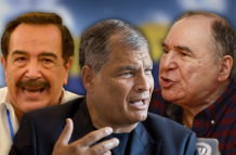 ¿Jaime Nebot o Abdalá Bucaram? Rafael Correa (c) tuvo algo que decir.