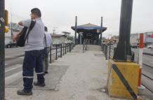 En esta estación, en la vía a Daule, ocurrió el ataque al guía penitenciario.