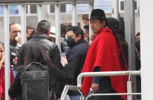 Leonidas Iza, líder indígena en Ecuador