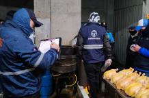 Pollos inflados con agua para engañar en Quito: clausuran camal clandestino en Chillogallo
