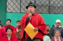 Leónidas Iza, presidente de la Conaie.