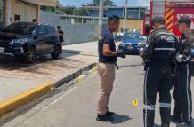 En este lugar del barrio Rocafuerte en el cantón La Libertad se produjo el atentado