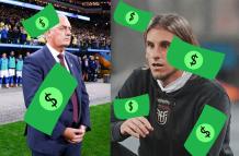 Gustavo Alfaro exDT de Ecuador y Sebastián Beccace actual entrenador de la Tri.